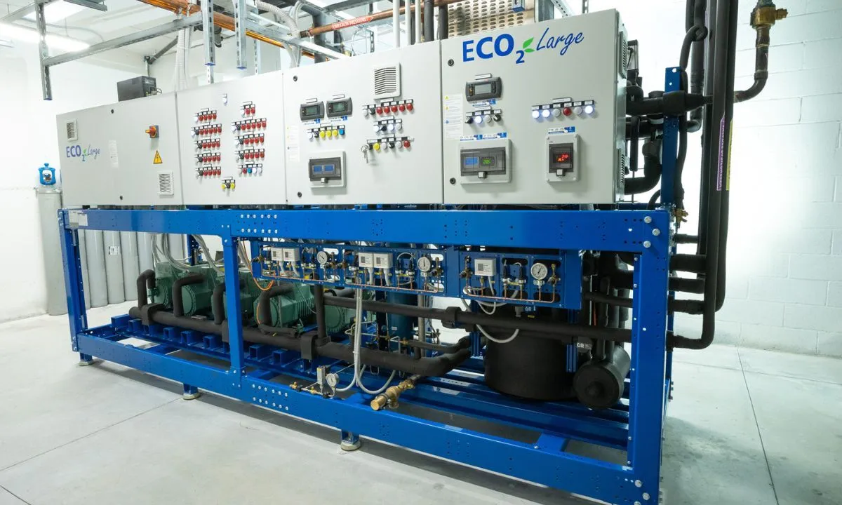 Epta’s ECO2Large transcritical CO2 system, one of the technologies tested in its Life-C4R project.