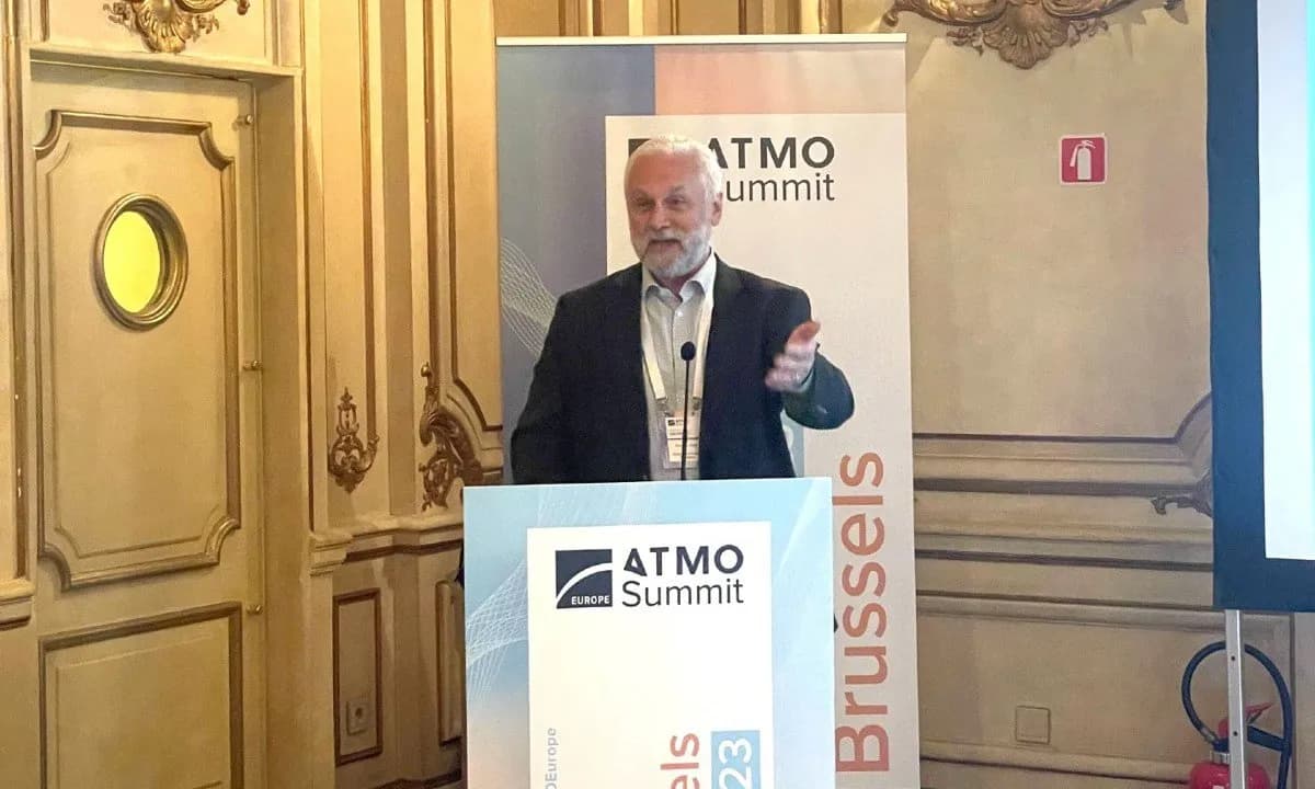 Timothy Held, CTO of Echogen Power System, Presenting at ATMOEurope 2023, Bruseels, Belgium