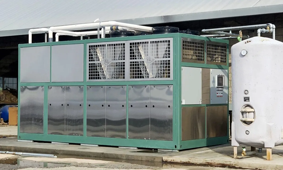 PRO Refrigeration's CO2 chiller, installed at South Creek Dairy; source: PRO Refrigeration