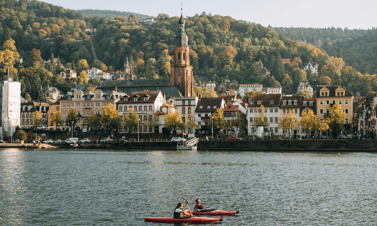 The Neckar River in Heidelberg, Germany. TFA was detected in the drinking water of the Neckar region in 2016.