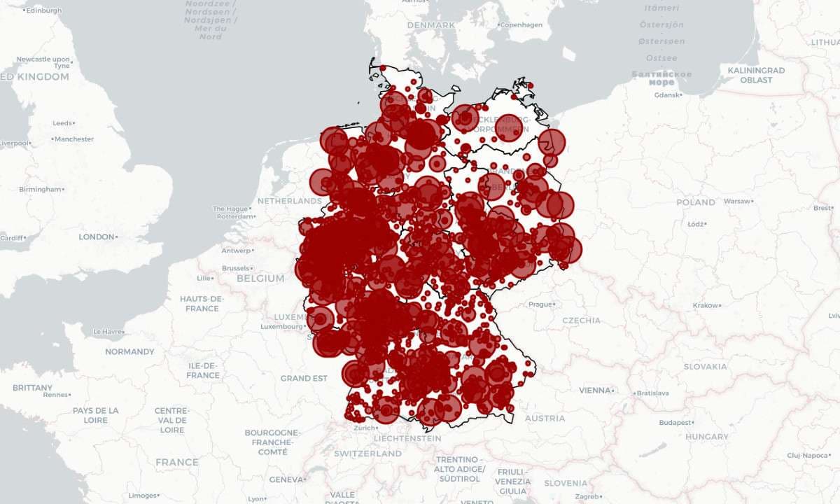 German Waste Heat Map