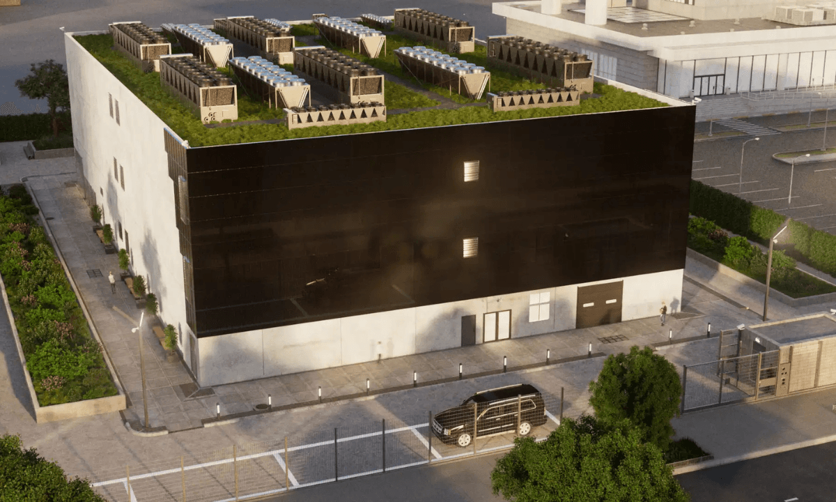 A rendering of Penta Infra's HAM01 data center in Hamburg