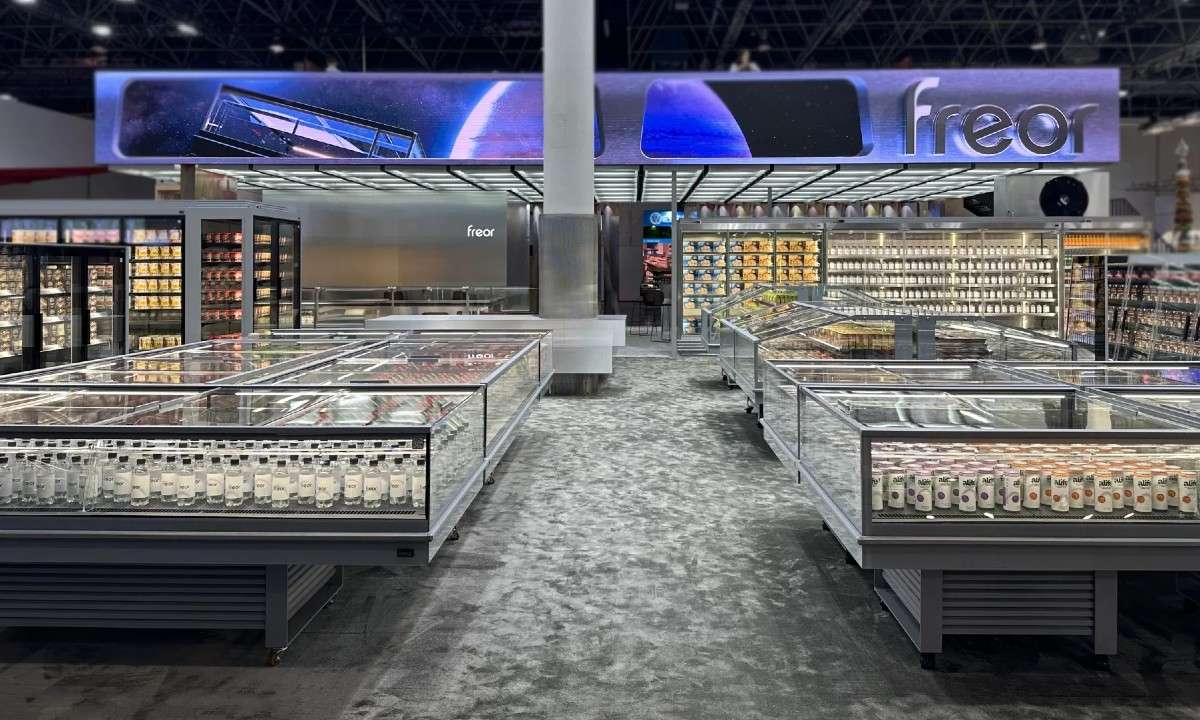 An image of Freor's display at EuroShop 2026, with its newly launched ENERGY line.