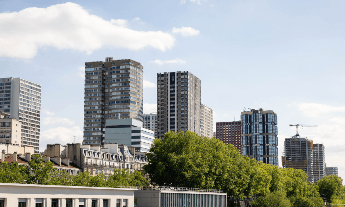 High rises in Paris